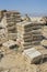 Salt slabs of the miners working in the salt plains in the Danakil Depression in Ethiopia.