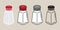 Salt Vector pepper icon logo sugar bottle cartoon illustration