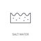 salt water icon. Trendy salt water logo concept on white backgro