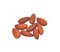 Salted Almonds with white background