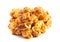 Salted Caramel Almond Flavored Popcorn Isolated on a White Background