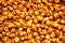 Salted caramel popcorn food background