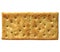 salted cracker biscuit isolated over white