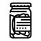 salted cucumbers canned food line icon vector illustration