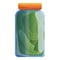 Salted cucumbers jar icon, cartoon style