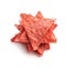 Salted tortilla chips triangle with red beet flavor