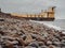 Salthill beach, Black rock diving board, Galway city, Ireland, Nobody, low tide