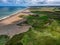 Salthouse beach in Norfolk aerial view