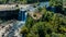 Salto del Laja in the south of Chile aerial photos with drone view