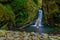 Salto do Cagarrao Waterfall at Sao Miguel island in Portugal