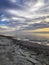 Salton Sea with clouds