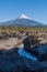 Saltos del Petrohue waterfalls and volcano Osorno