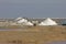 Saltworks Near Walvis Bay in Namibia