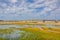 Salty fields in Nin, Croatia.