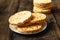 Salty rice crackers galettes with spices