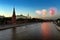 Salute over the Kremlin in Moscow