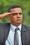 Saluting Civilian Business Man Or Veteran