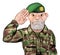 Saluting Soldier Cartoon