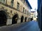 Saluzzo town, Piedmont region, Italy. Art, history, arches and splendid ancient alley