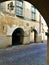 Saluzzo town, Piedmont region, Italy. Art, history, arches and splendid ancient alley