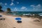 Salvador Bahia Brazil. View of the tropical beach of Barra. Summer