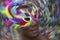 Salvador Carnival Samba Dancing Brazilian Man in Colorful Mask