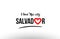 salvador city name love heart visit tourism logo icon design
