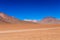 The Salvador Dali desert also known as Dali Valley, in the Eduardo Avaroa Park in Bolivia, Andes in South America