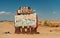 Salvation Mountain in Sonoran desert, Southern California