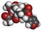 Salvinorin A entheogen molecule. Psychotropic molecule from Salvia divinorum.