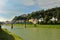 Salzach River and Mozartsteg Bridge, Salzburg, Austria