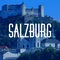 Salzburg, Austria city name text card