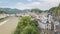 Salzburg Austria city skyline time lapse at Salzace River and Fortress Hohensalzburg