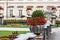 SALZBURG, AUSTRIA, EUROPE - JULY 07, 2020: World famous Salzburg Mirabell palace gardens - baroque gardens in town