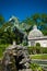 SALZBURG, AUSTRIA - June 03, 2019: Nice bronze statue of Pegasus in Mirabellgarten, Salzburg