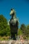 SALZBURG, AUSTRIA - June 03, 2019: Nice bronze statue of Pegasus in Mirabellgarten, Salzburg