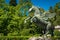 SALZBURG, AUSTRIA - June 03, 2019: Nice bronze statue of Pegasus in Mirabellgarten, Salzburg