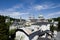 The Salzburg Cathedral above the rooftops