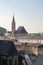 Salzburg main church dome and cityscape