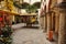 Salzburg old town, Austria. Inner courtyard.