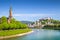 Salzburg skyline with Festung Hohensalzburg in summer, Austria