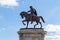 Sam Houston, Founder of Houston Texas, on his horse and pedestal at Hermann Park, Houston Texas, USA