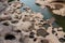 Sam Phan Bok Canyon rock holes in Mae Khong river Thailand