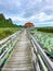 Sam Roi Yot Freshwater Marsh, Walk over the marsh, Bueng Bua Wood Boardwalk in Sam Roi Yot national park in Prachuap