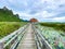 Sam Roi Yot Freshwater Marsh, Walk over the marsh, Bueng Bua Wood Boardwalk in Sam Roi Yot national park in Prachuap