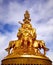 Samantabhadra statue stands in Mount Emei