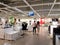 Samara, RUSSIA - AUGUST 26, 2018: Interior of the Ikea store . IKEA is the world\'s largest furniture retailer.