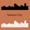 Samara, Russia, city silhouette