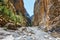 Samaria Gorge in central Crete