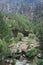 Samaria Gorge landscape at Crete, Greece. olive tree plantation